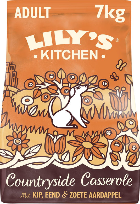 Lily's kitchen - hondenvoer - droogvoer - countryside casserole - kip eend - 7 kg