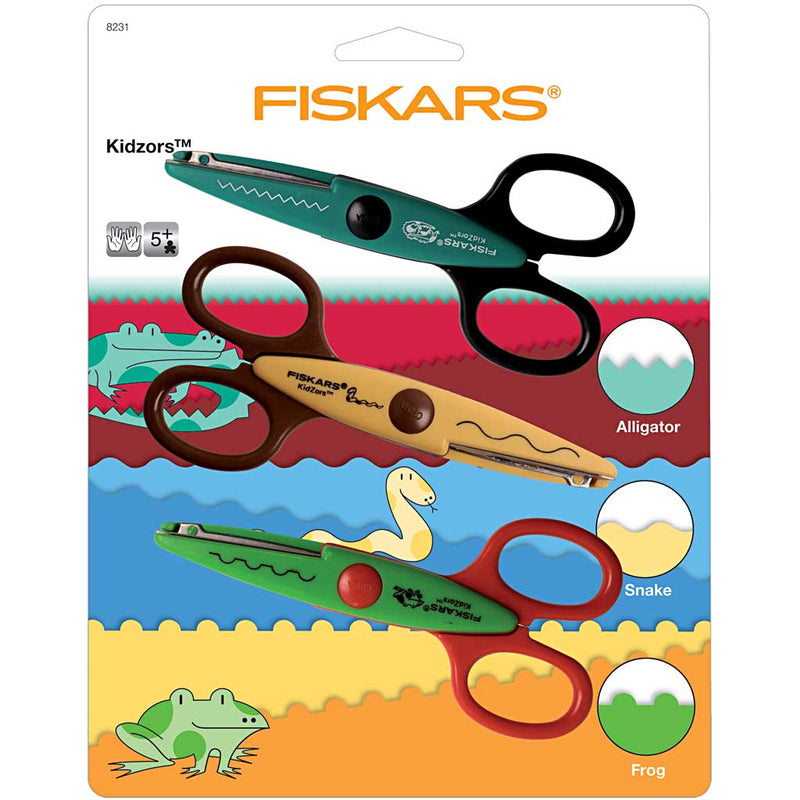 Load image into Gallery viewer, Creativ company fiskars kidzors kartelscharen krokodil slang kikker- 3st.
