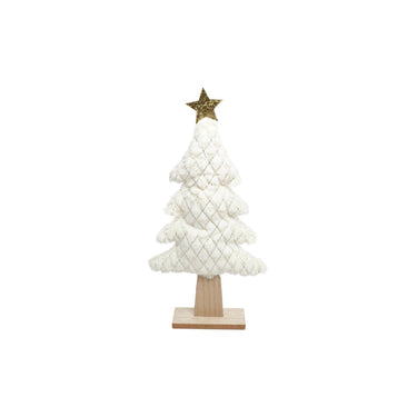 Countryfield ornament kerstboom fargo l wit 24x5x45cm pluche