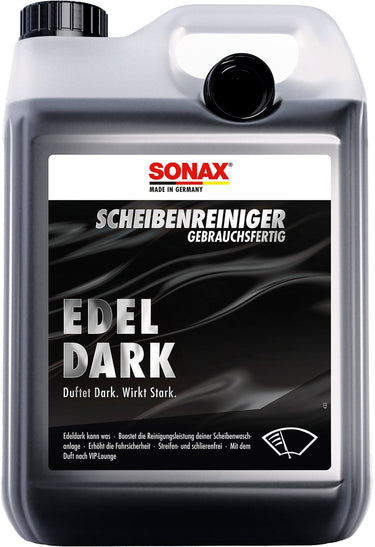 Sonax ruitenreiniger kant klaar edeldark - reiniger voor ruit- en koplampsproeiers - helder zicht - 5l