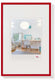 Walther new lifestyle - kunststof lijst - fotoformaat 60x80 cm - rood