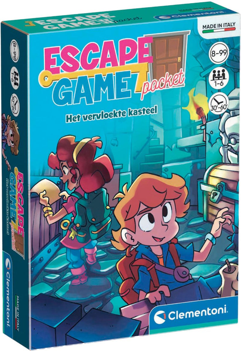 Load image into Gallery viewer, Clementoni pocket escape spel - het vervloekte kasteel

