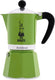 Bialetti rainbow groen 6 kops – espressopot – aluminium – 270 ml