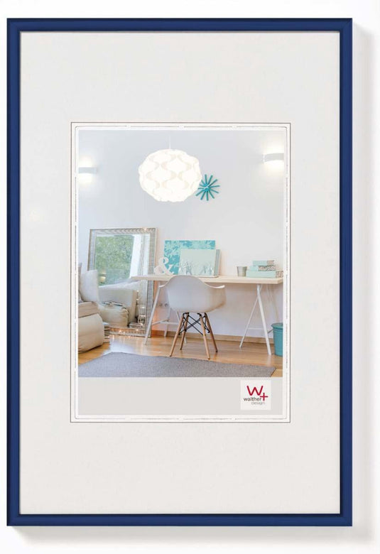 Walther new lifestyle - kunststof lijst - fotoformaat 40x50 cm - blauw