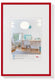 Walther new lifestyle - kunststof lijst - fotoformaat 20x30 cm - rood