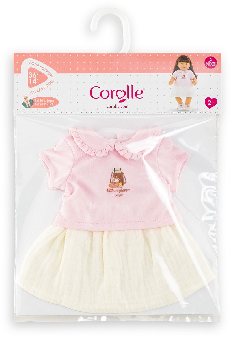 Load image into Gallery viewer, Corolle t-shirt met jurkje kleine ontdekker - 36cm
