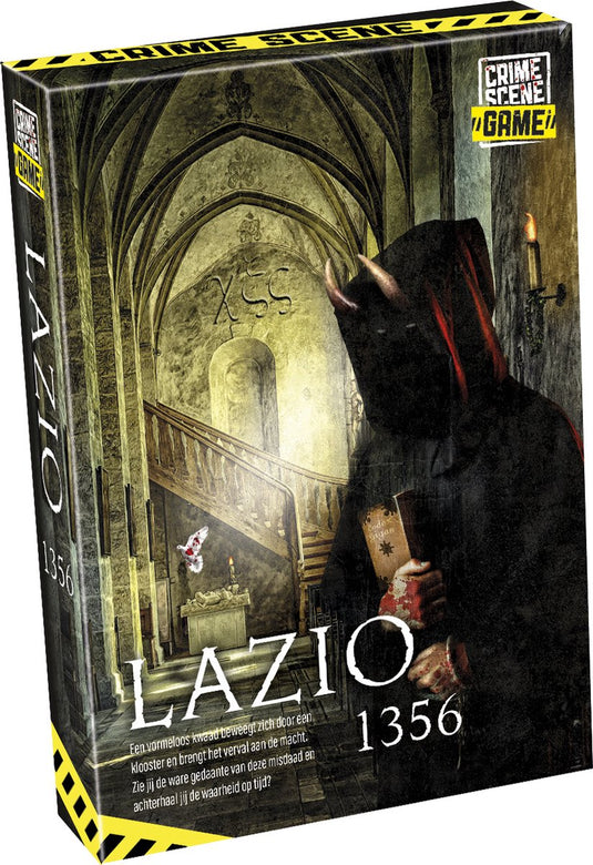 Tactic crime scene lazio 1356 – bordspel – misdaadspel – historisch mysterie in een klooster – diepgaand onderzoek en deductie – crime scene serie – game storm studio -1 of meer spelers – vanaf 18 jaar