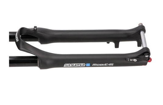 Srsuntour sr suntour - vork mobie 45 lor ds coil 700c 100mm tapered 15mm zwart
