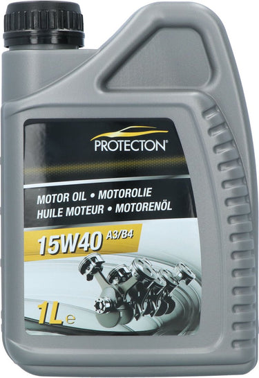 Protecton motorolie 15w-40 a3 b4 – minerale multigrade olie - voor benzine-, lpg- dieselmotoren – sterke weerstand tegen oxidatie - sterke antislijtage werking - goed anticorrosie en antischuim vermogen - geringe neiging tot verdampen – 1 liter