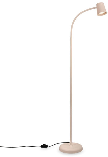 Briloner skriva - vloerlamp - staande lamp draaibaar - met voetschakelaar - gu10 fitting - bureaulamp - ø21 x 127,5 cm - beige