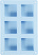 Creativ company silicone vormen lichtblauw, 60ml