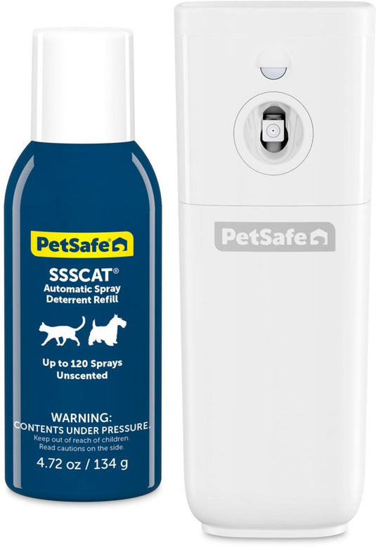 Ssscat afschrikmiddel - bewegingssensor spray 115ml - geurloos en ongevaarlijk voor katten