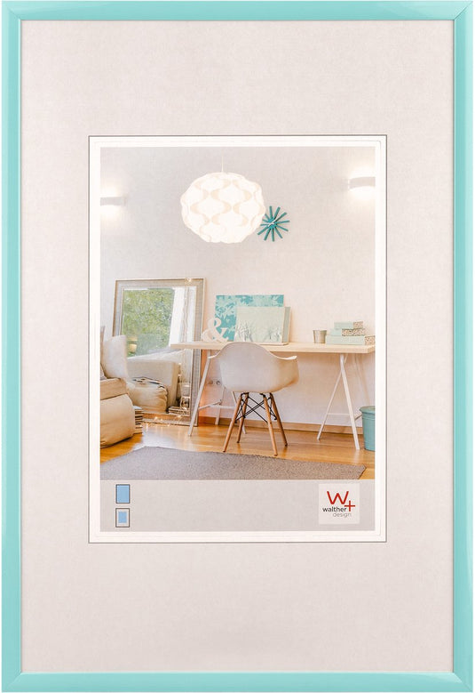 Walther new lifestyle - kunststof lijst - fotoformaat 40x50 cm - turkoois