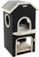 Flamingo krabton nordic villa zwart - zwart - 48.5 x 51.5 x 80.5 cm
