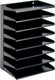 V-part - sorteerrek 8-delig - steel - zwart - sorteerbak