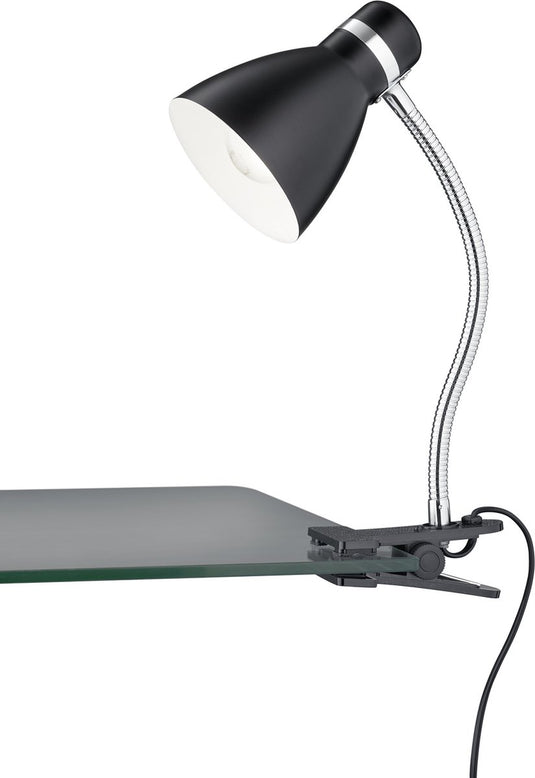 Rl live your light reality harvey - klemlicht - zwart mat - excl. 1x e27 4w