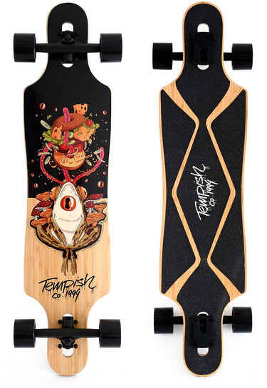 Tempish frogman drop-through longboard - 38 inch (96 cm) - stabiel comfortabel beginnersboard