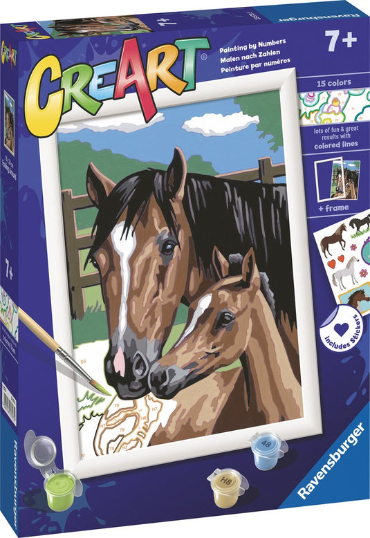 Ravensburger creart schilderen op nummer - dollen met veulens