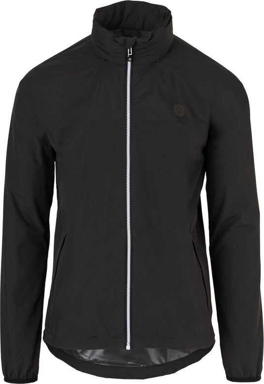 Agu go regenjas essential - regenjas dames heren - ademende en waterdichte regenjas - fietsjack - zwart - xxl