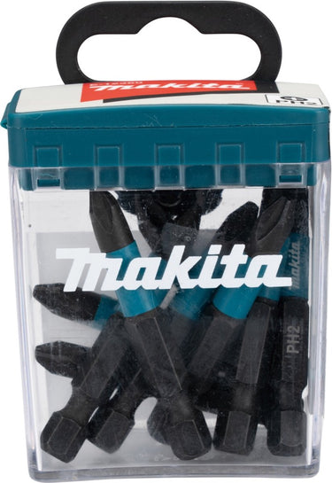 Makita accessoires e-12407 slagschroefbit | ph2x50mm | x impact black | 10 stuks - e-12407