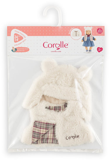 Corolle poppen winterset 36cm - omkeerbaar vestje en berenmuts.