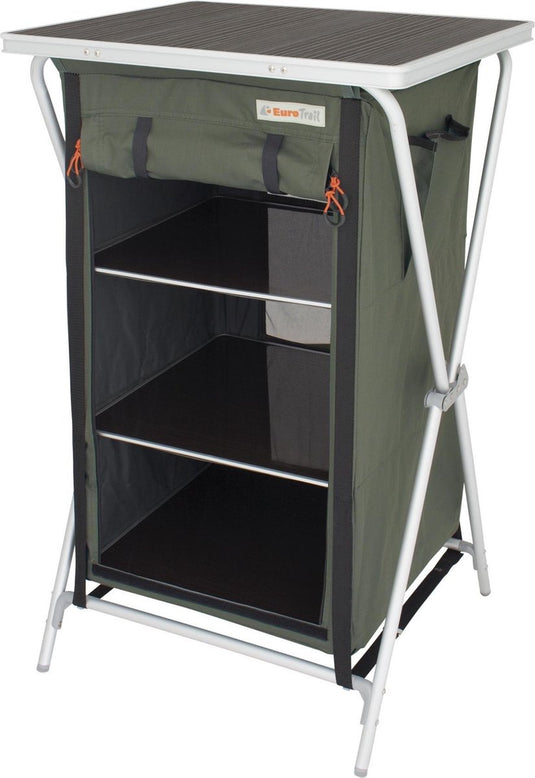 Eurotrail campingkast aubenas 98 x 60 cm aluminium mdf groen