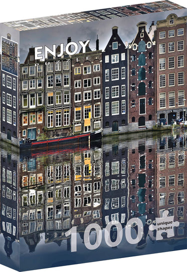 Enjoy puzzle legpuzzel amsterdam grachtenpanden - 1000 stukjes.