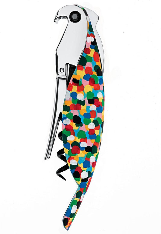 Alessi parrot kurkentrekker gekleurd