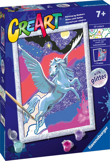 Ravensburger creart powerful pegasus - schilderen op nummer voor kinderen