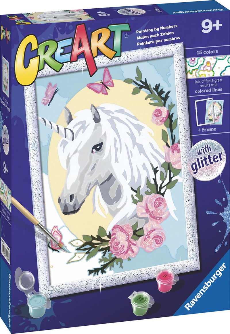 Load image into Gallery viewer, Ravensburger creart unicorn portrait - schilderen op nummer voor kinderen
