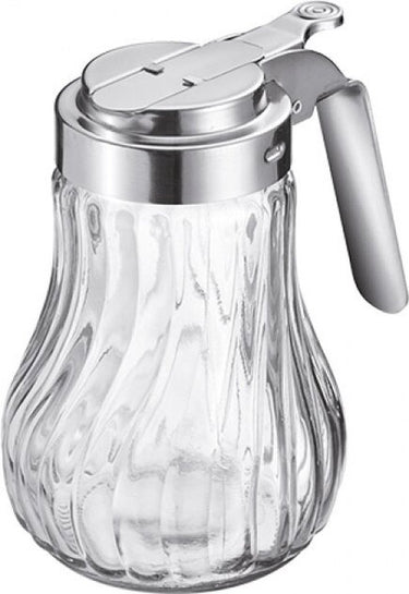 Westmark room- honingdispenser, inhoud: 250 ml, glas roestvrij staal, berlin, doorzichtig zilver, 65302260