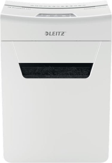 Leitz iq protect premium 6m ultrastille papierversnipperaar - p5 snippers - tot 6 vel - 18l - wit