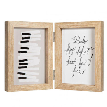 Henzo fotolijst piano tweeluik 10x15cm naturel