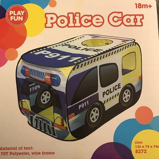 Play fun politie speeltentje uitvouwbaar 126x74x74 cm