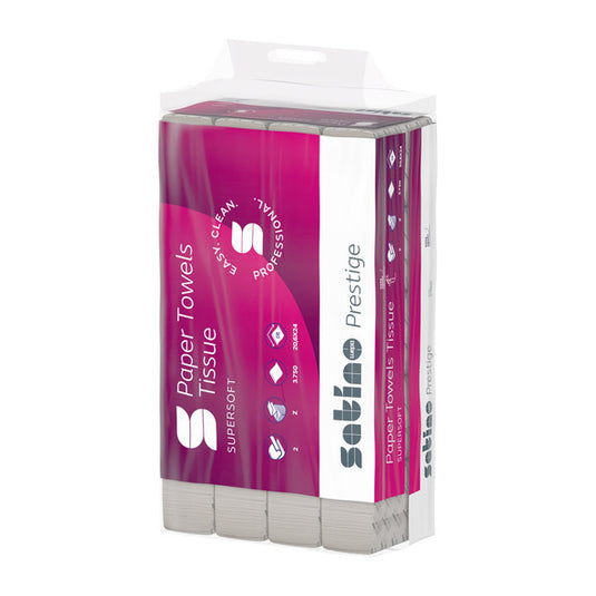 Satino prestige handdoek z-vouw tissue 2 lgs 20.6 (3750 stuks)