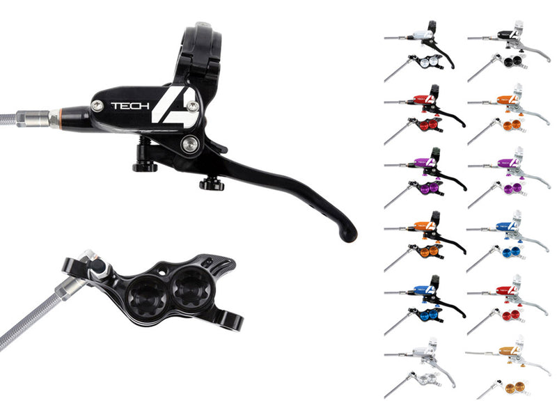 Load image into Gallery viewer, Hope tech 4 e4 steel braided disc brake - lever left
