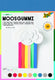 Folia mosgummi pak van 10 blad in 10 geassorteerde kleuren