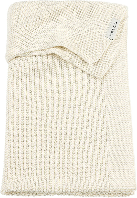 Meyco baby mini relief wiegdeken - natural - 75x100cm - 1.0 tog