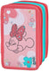 Undercover minnie mouse 3-vaks gevulde etui schoolset multi kleuren.