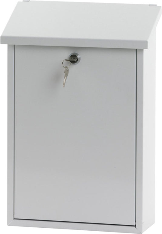V-part - wandbrievenbus toledon - galvanized steel powder coated - wit - brievenbus
