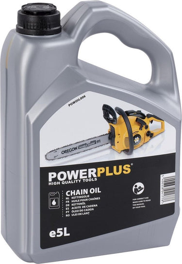 Powerplus powoil006 kettingolie voor kettingzaag- 5l
