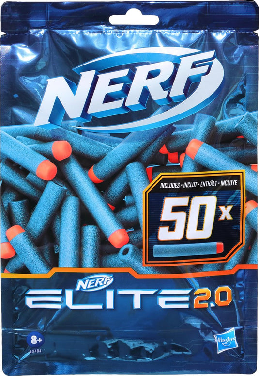 Nerf elite 2.0 refill pack - met 50 officiële elite 2.0 darts - elite pijltjes