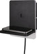 Trio fairfield - wandlamp - zwart mat - incl. 1x smd 9w - usb-poort met oplaadfunctie - dimschakelaar - wandmontage - niet extern dimbaar - inductief laadstation - geschikt voor vaste montage of stekker - usb-c-aansluiting met oplaadfunctie