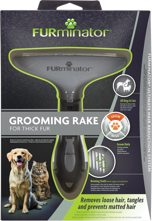 Furminator grooming dog en cat grooming rake