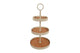 Countryfield etagere deane 3-laags m crème metaal 30x30x58,5cm