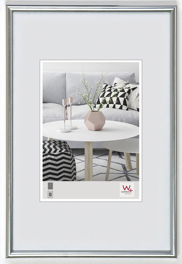 Walther galeria - kunststof lijst - fotoformaat 13x18 cm - zilver