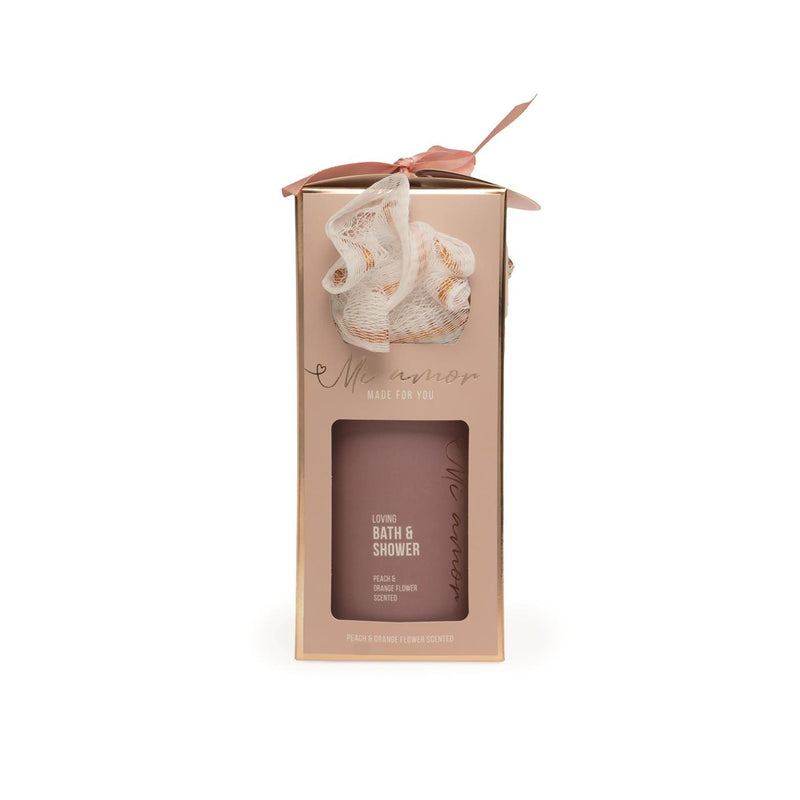 Afbeelding laden in galerijviewer, Source balance bad giftset mi amore bad douche gel 500ml en badspons
