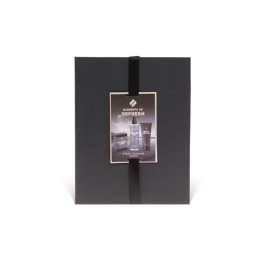 Source balance bad giftset elements of refresh luxe doos bad douche 180ml, bodylotion 100ml en charcoal zeep 100g