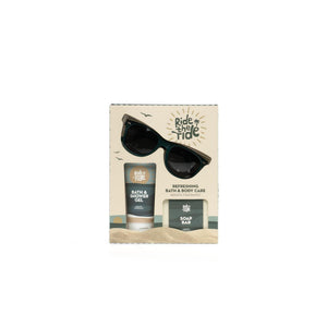 Source balance bad giftset ride the tide met zonnebril, 100ml douchegel en 100g zeepblok