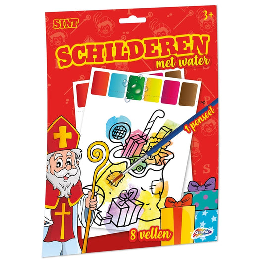Grafix sint schilderen met water - 8 vel